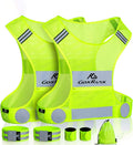 GoxRunx 2 Pack Reflective Vest Running Gear - Ultralight Safety Set