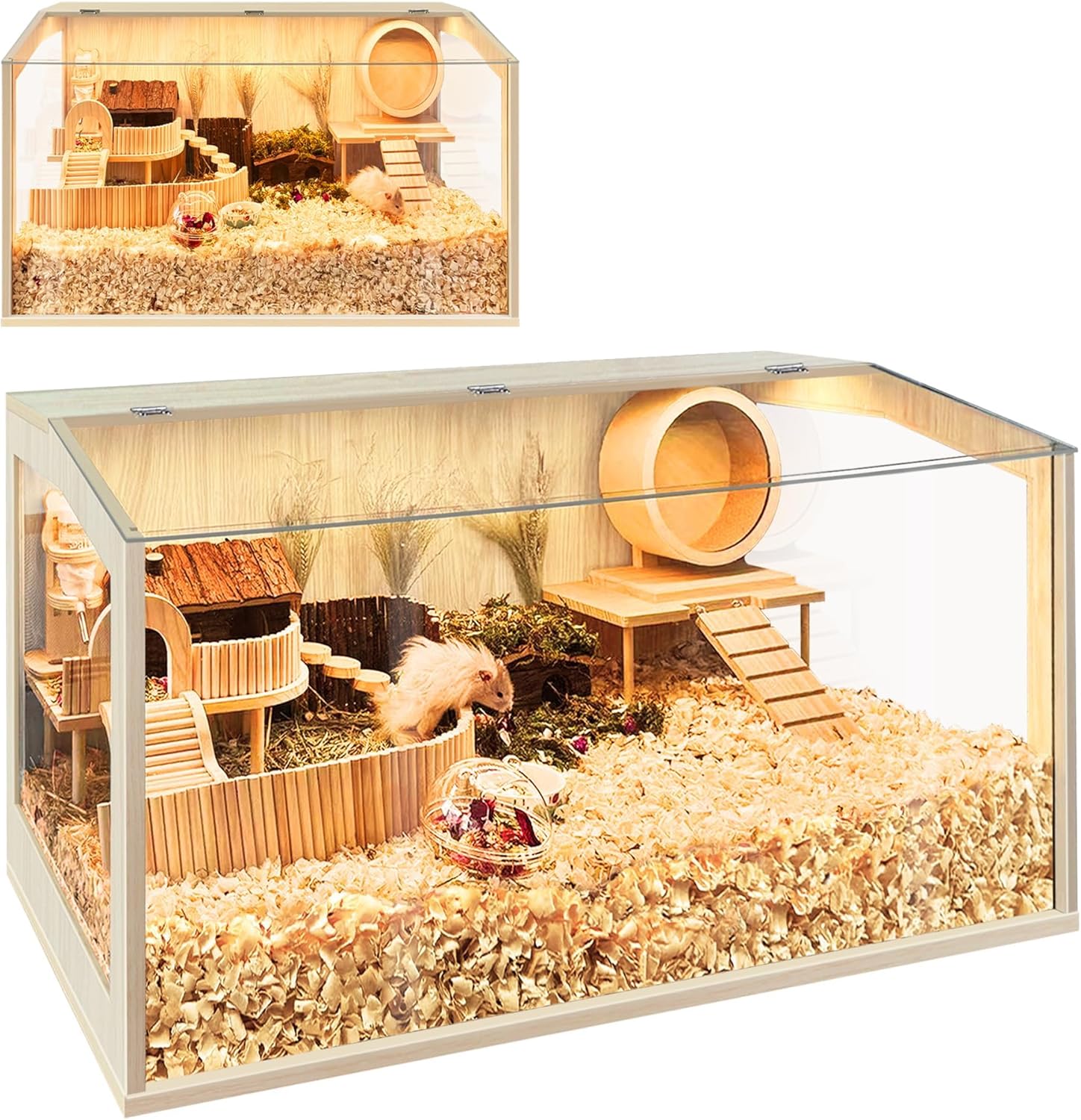 Prolee Large Hamster Cage with Chewproof Design and Openable Top