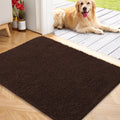 Dog Door Mat 40x32 in Brown - Soft Chenille Mud Mat