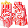 Poppy's Flat Bottom Paper Popcorn Bags 500 Pack - Concession Quality