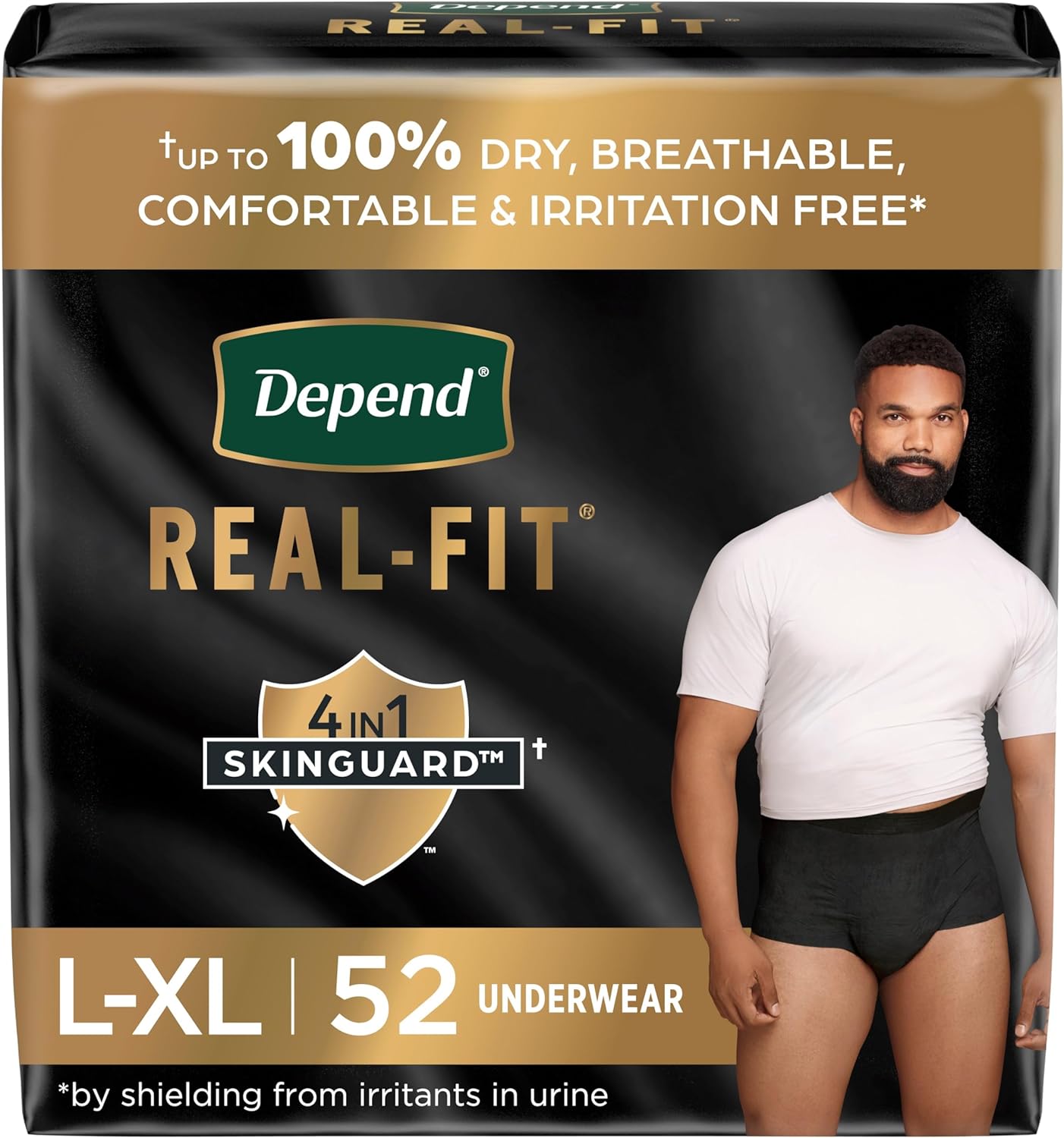 Depend Real Fit Men's Underwear, Maximum Absorbency