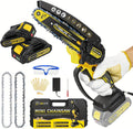 TOOLIFE 6in Mini Chainsaw - Compact Electric Pruner for Home Yard