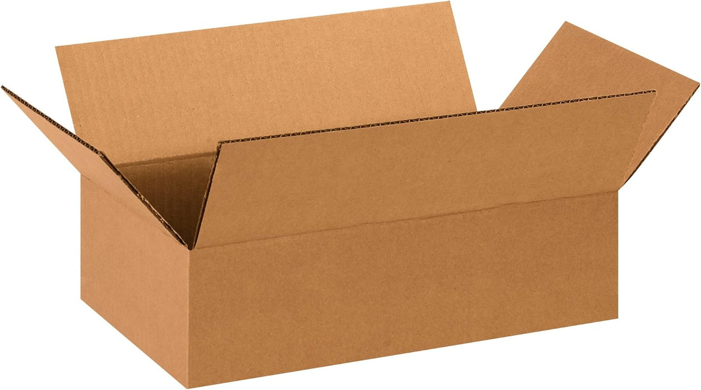 BOX USA 14L x 8W x 4H Corrugated Cardboard Boxes for Shipping