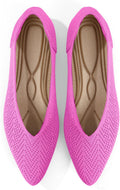 Flats for Women Pointed Toe Knit Ballet Comfortable Washable Flats dry