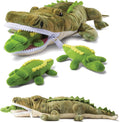 PREXTEX Stuffed Alligator Toy with 3 Baby Alligators - Zippered Set