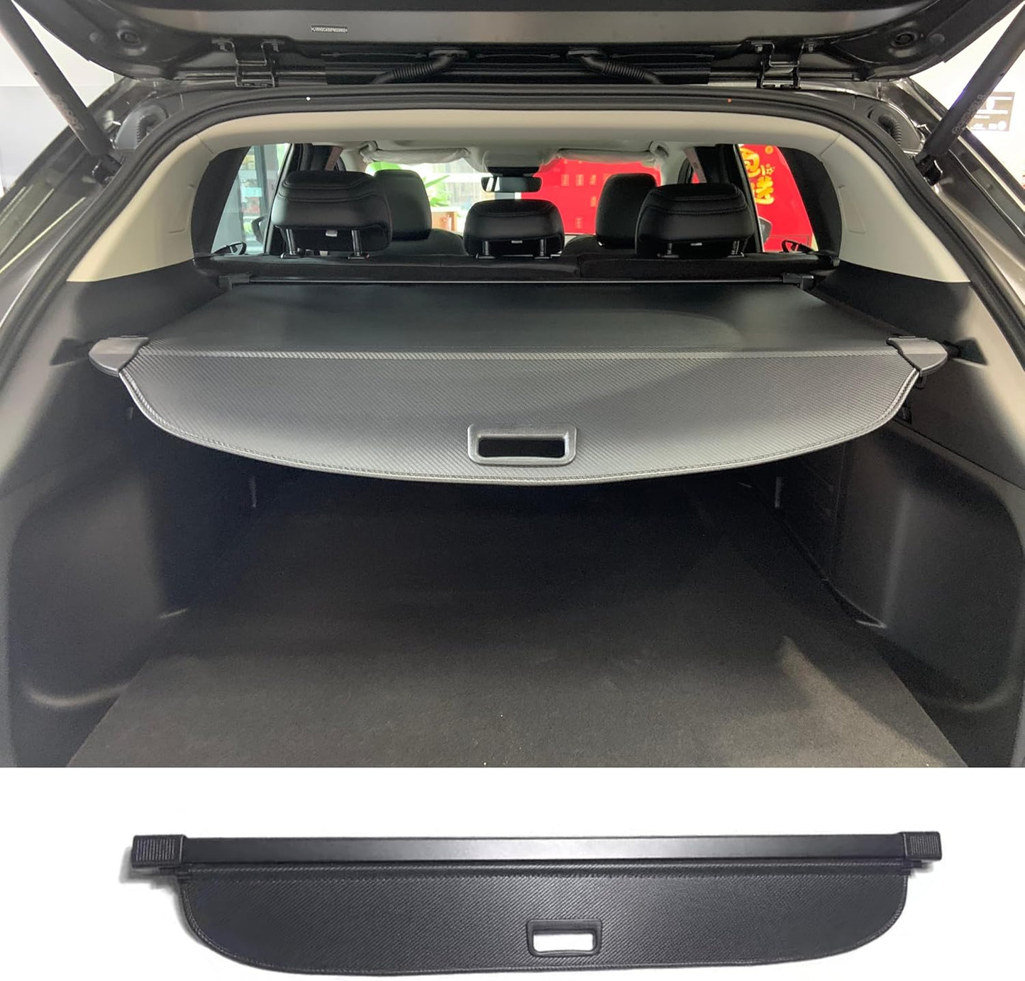Black Retractable Cargo Cover for Mazda CX-50 2022-2025
