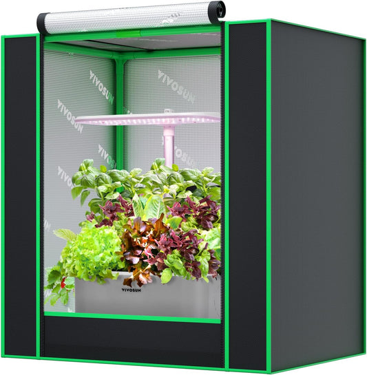 VIVOSUN Small Grow Tent: Reflective Mylar, Sealed Design