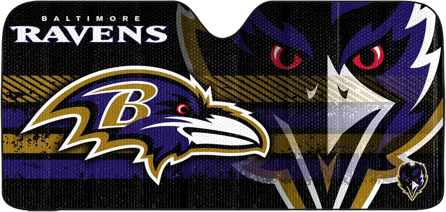 Fanmats NFL Windshield Sun Auto Shade for Vehicle Protection