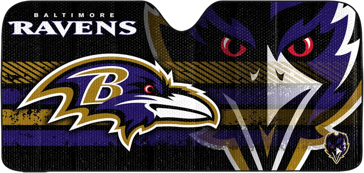 Fanmats NFL Windshield Sun Auto Shade for Vehicle Protection