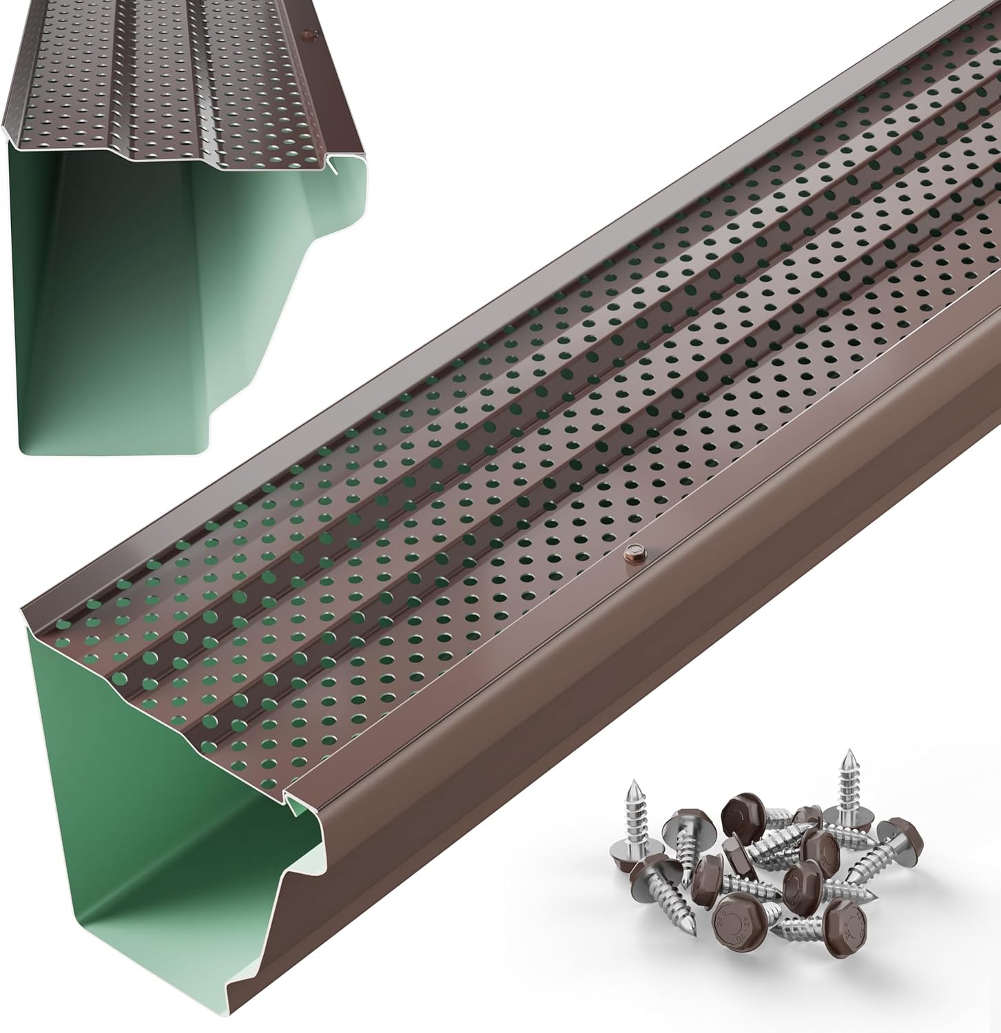 5 Inch Gutter Guards Leaf Protection for All Gutter Types