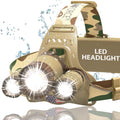DanForce Camouflaged Headlamp Ultra Bright 1080 Lumens - Tactical
