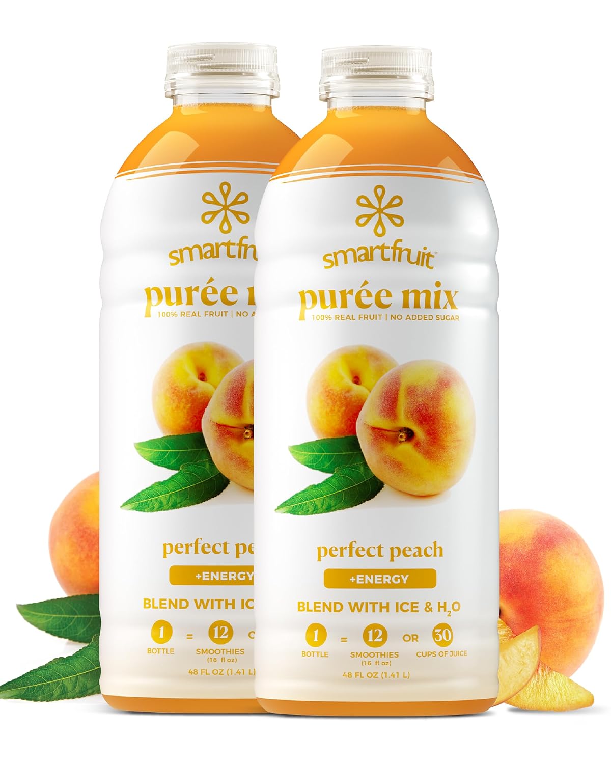 Smartfruit Perfect Peach Energy Drink - 100% Real Fruit Pure