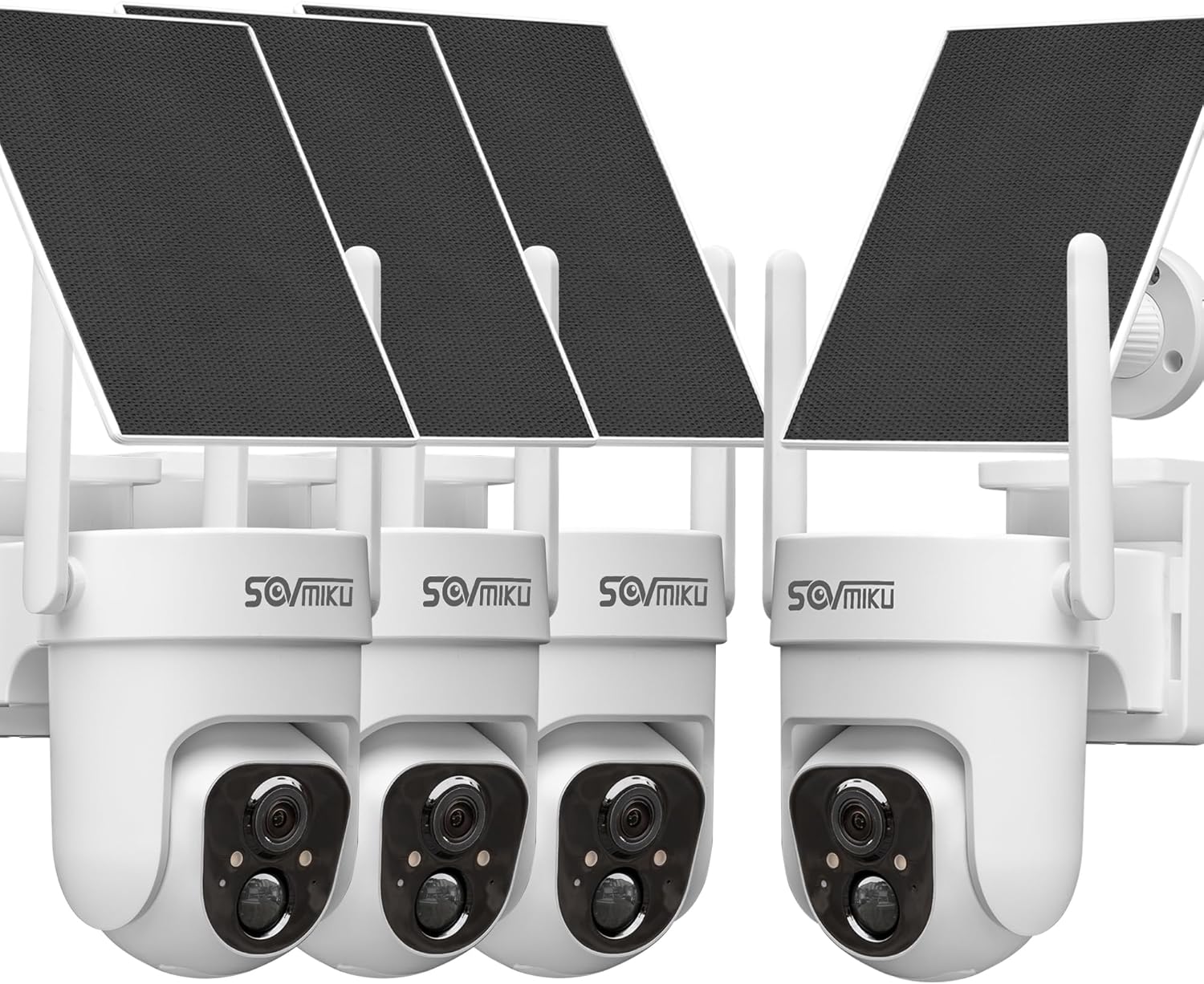Wireless Solar Security Camera: Color Night Vision, Two Way Audio