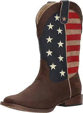 ROPER Unisex-Child American Patriot Western Boot for Kids