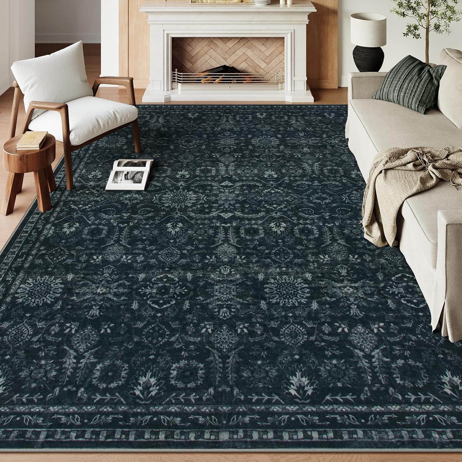 Lahome Washable 9x12 Area Rugs for Living Room and Bedroom