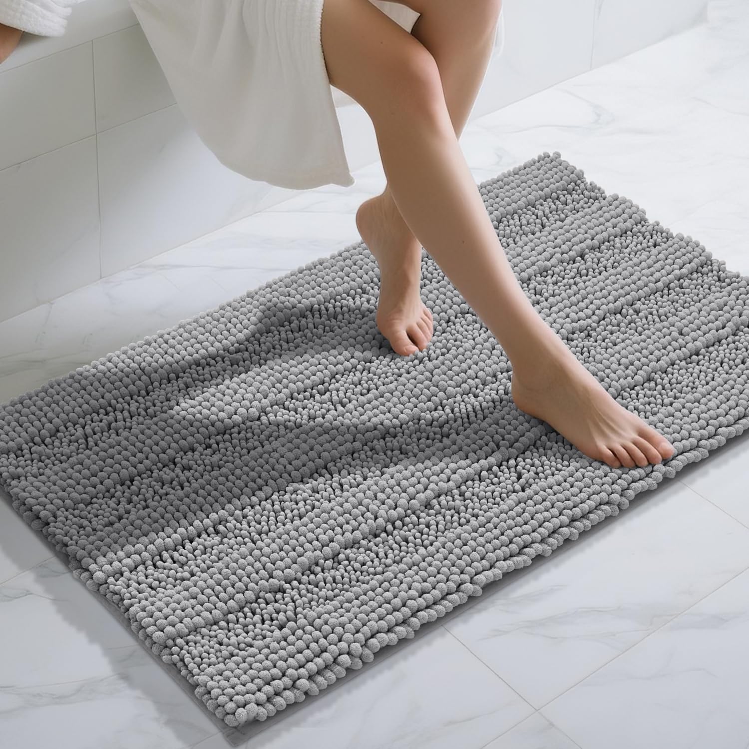 Yimobra Bathroom Rug Mat 44 x 24, Non Slip Chenille Bath Mat