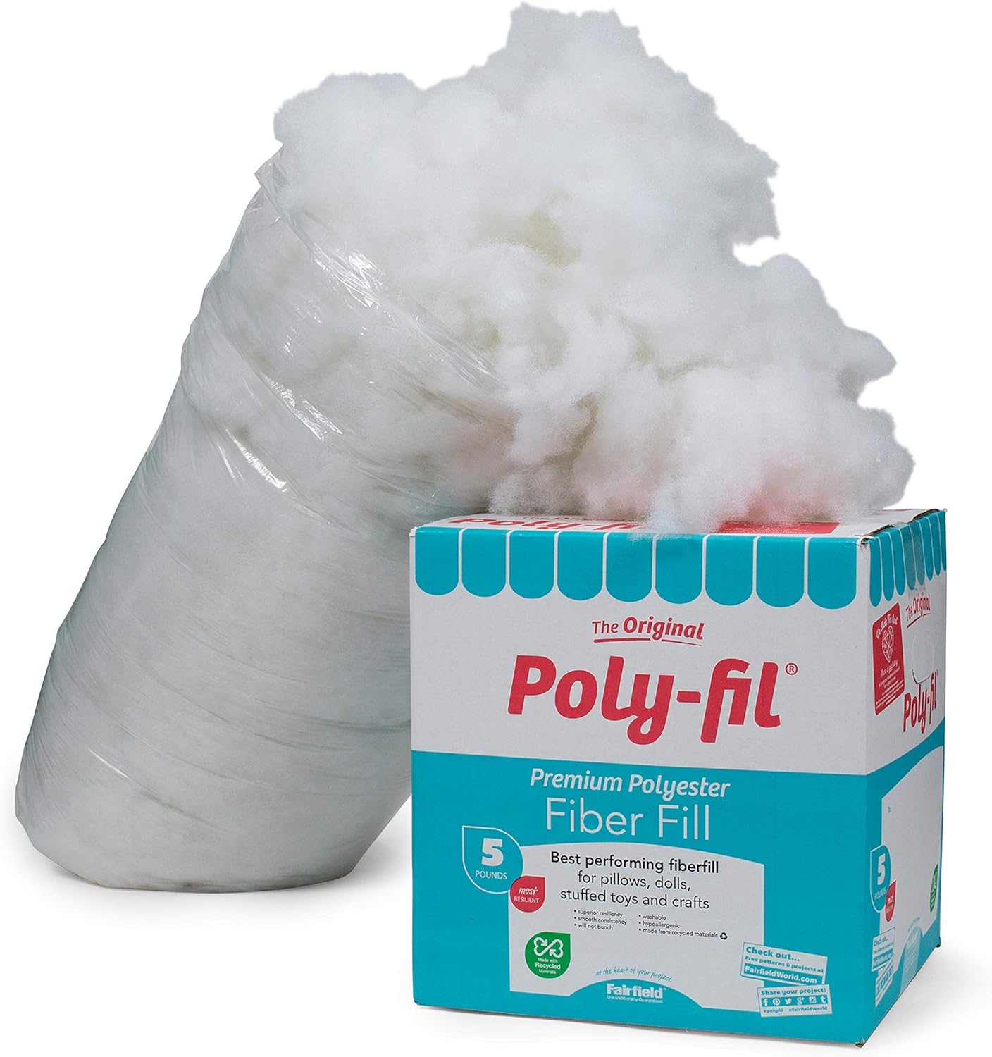 Fairfield PF-5 Poly-Fil Premium Fiber for Crafting Projects