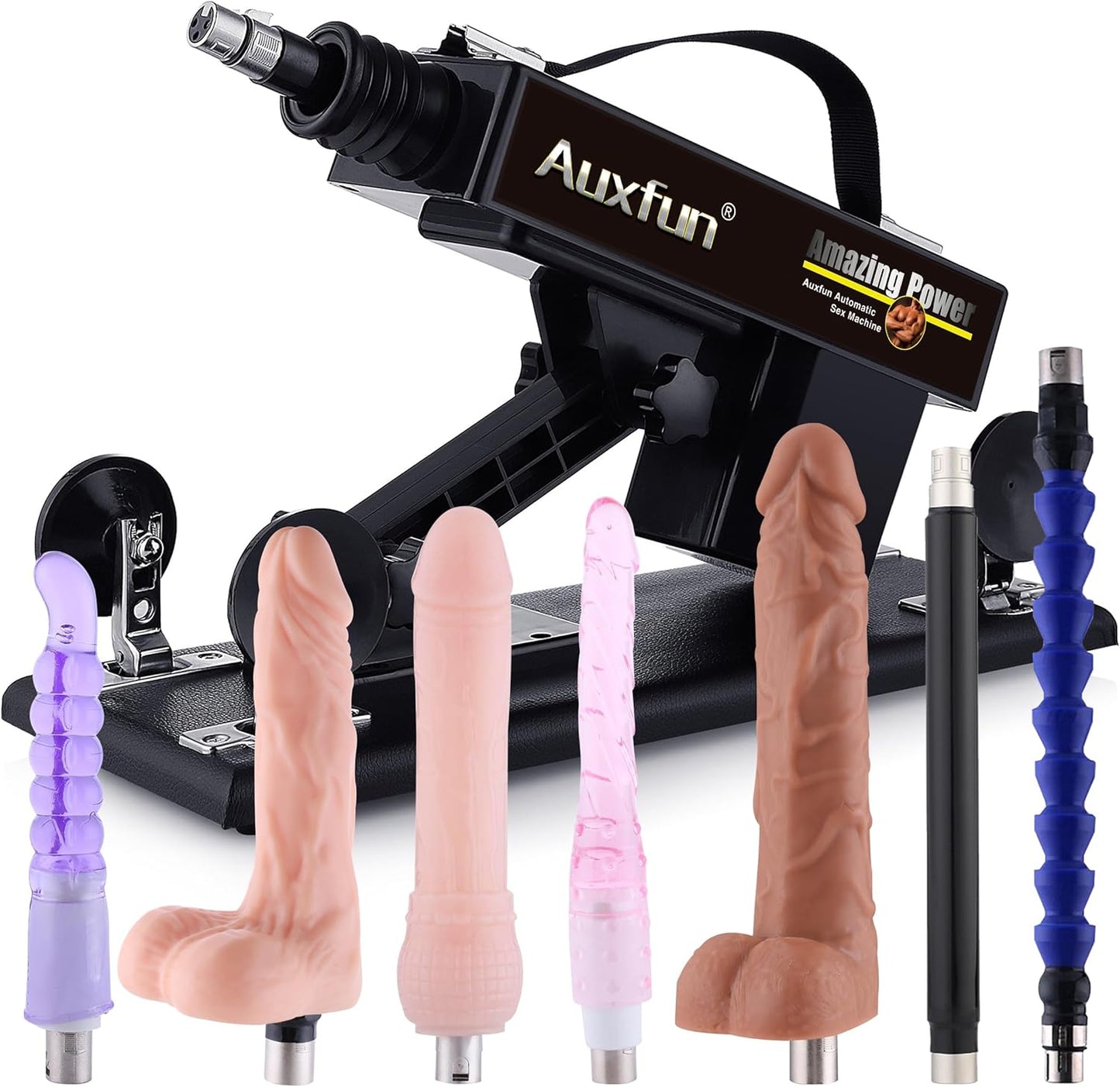 Thrusting Dildo Machine for Couples and Solo Play with Attachments