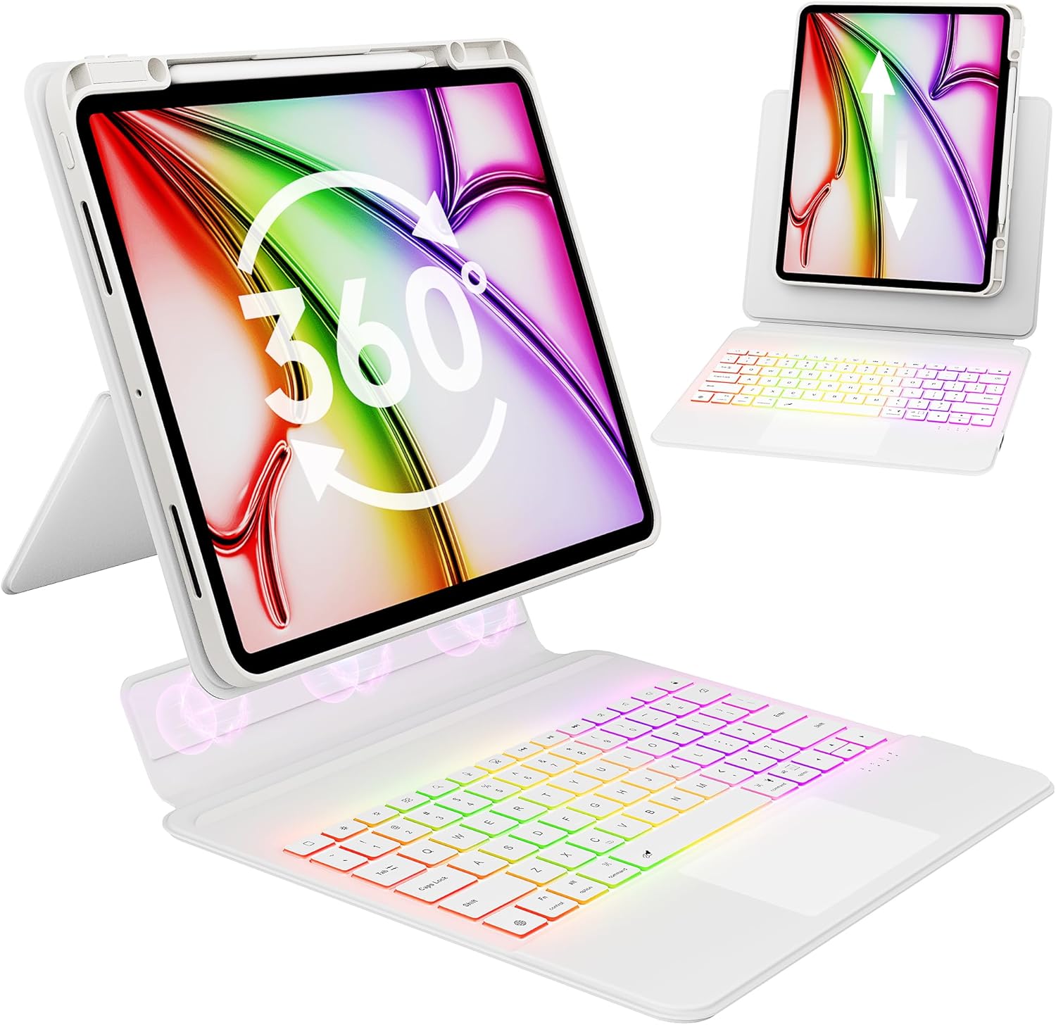 GUSGU SplitFolio Detachable Keyboard Case for iPad 10.2-in