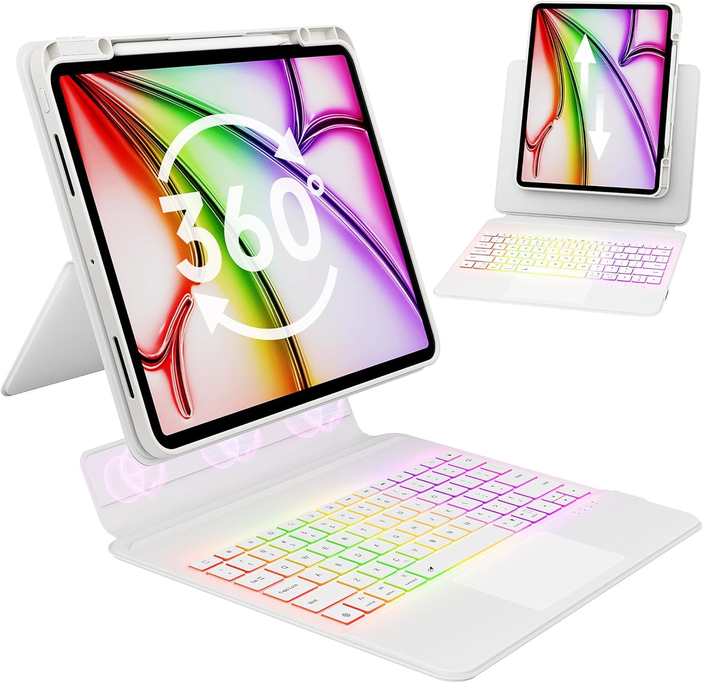 GUSGU SplitFolio Detachable iPad Air 11 Inch Keyboard Case