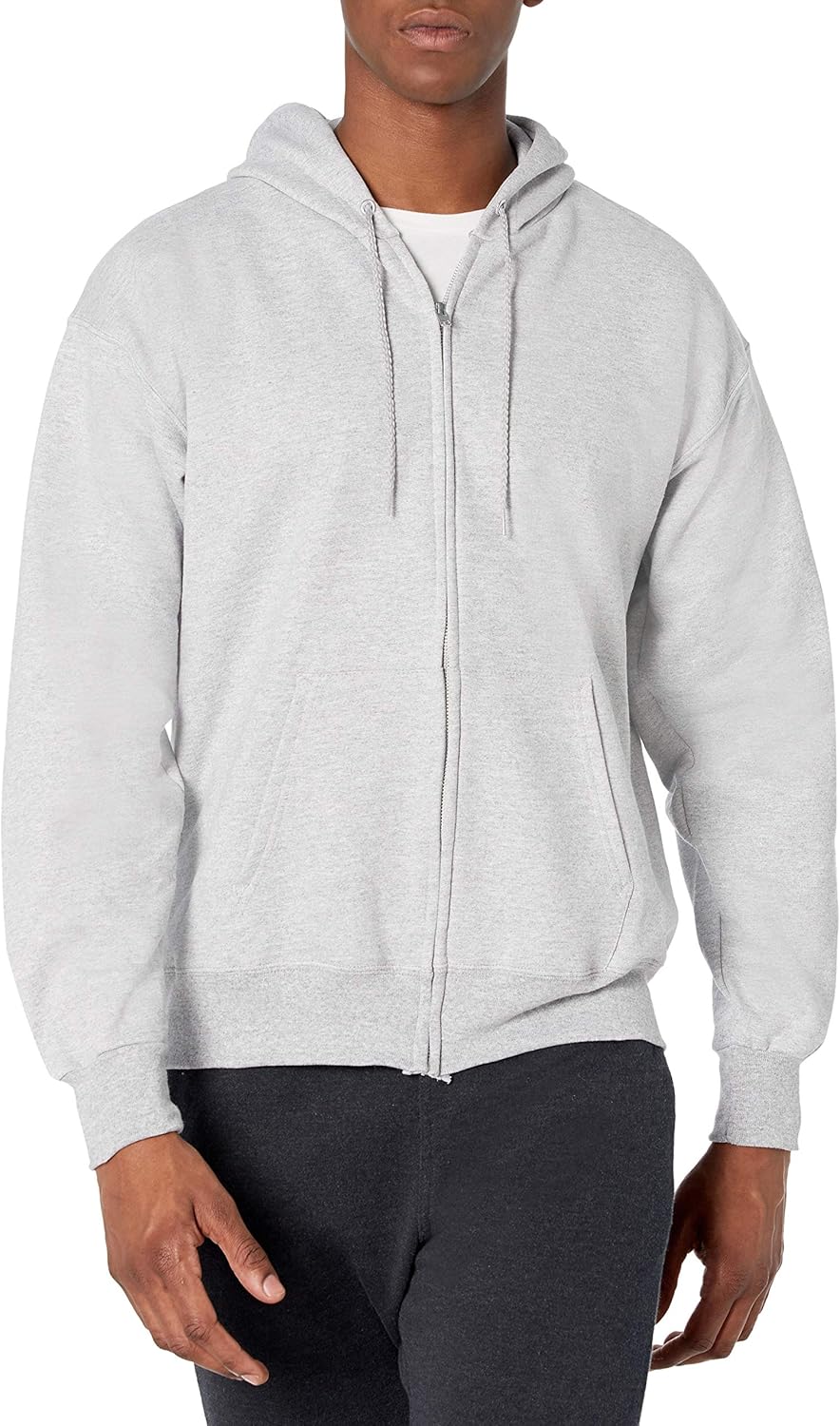 Hanes Men's Ultimate Full-Zip Hoodie - Cozy Fleece Comfort