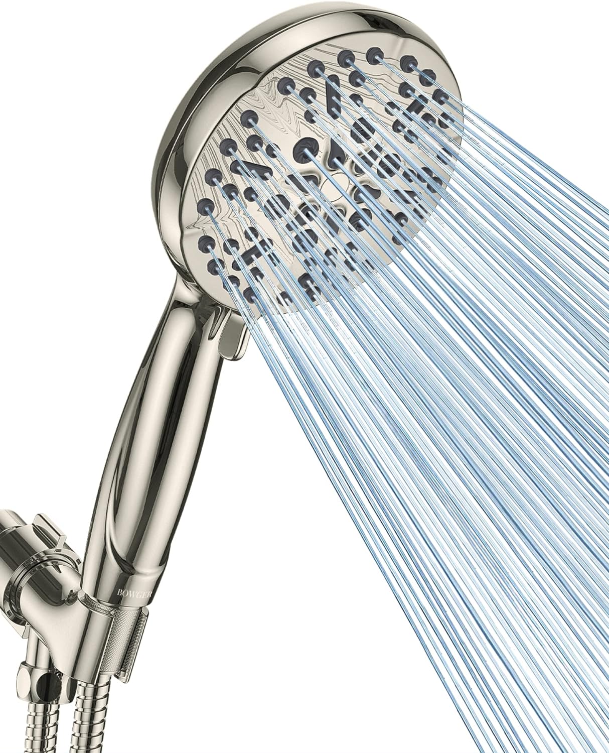 High Pressure Shower Head with Handheld - 5 Spray Settings