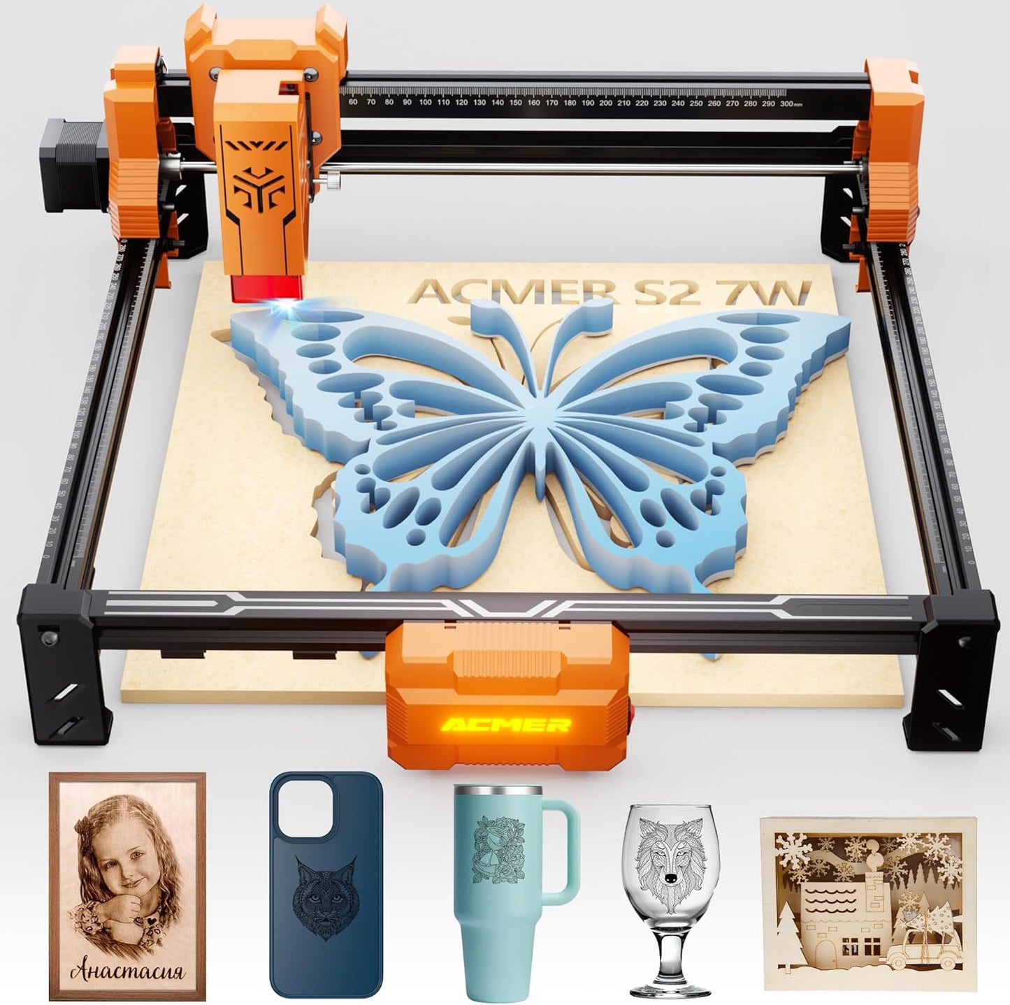 High-Precision Laser Engraver for Wood, Metal, and More
