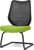 Office Chairs No Wheels Conference Room Chair - Breathable Mesh, Green