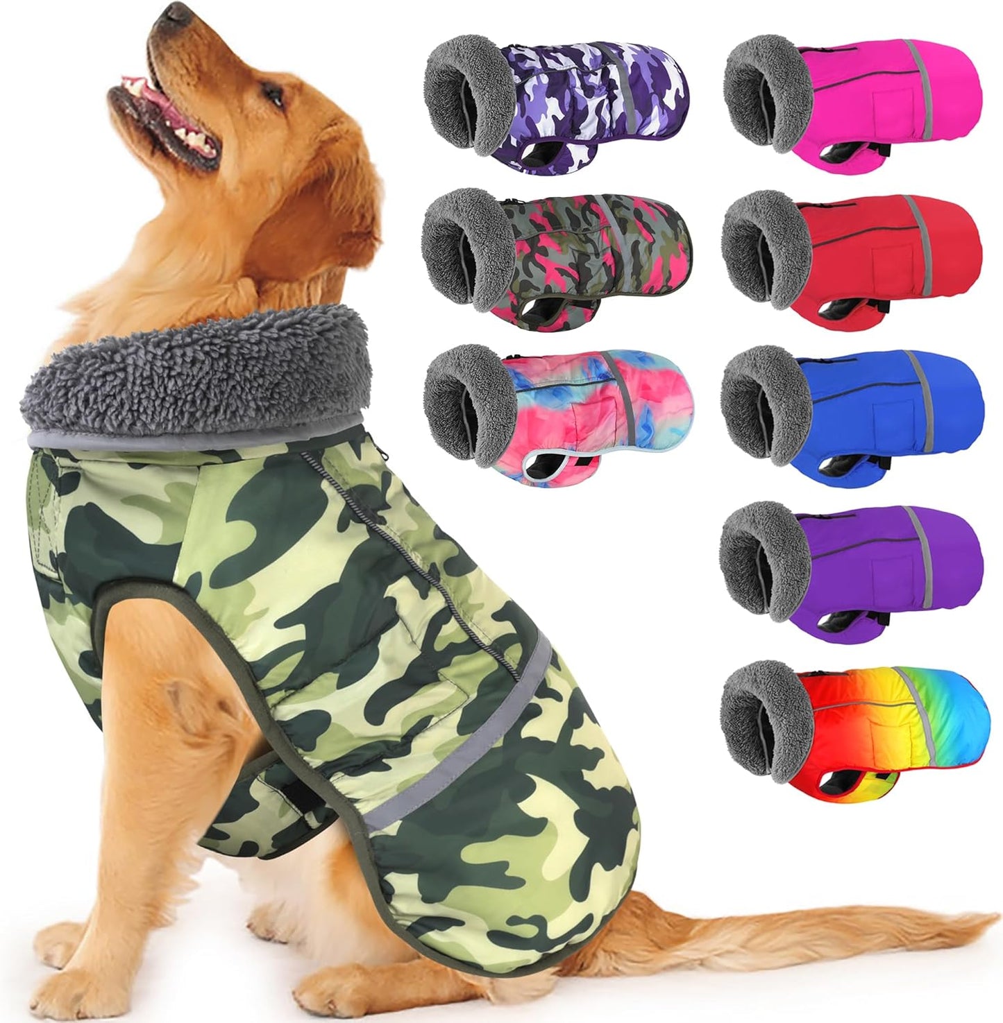 Dogcheer Warm Waterproof Dog Coat for Winter Adventures
