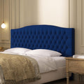Velvet Upholstered Headboard King/Cal King Size - Tufted Luxury