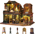 DIY Miniature House Kit for Adults - Book Shop Tiny House Diorama