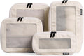 Aerotrunk Compression Packing Cubes for Travel - 4-Pack Beige