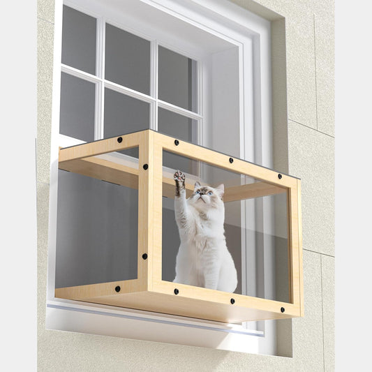 Sturdy Window Cat Perch Catio for Indoor Cats by KGCCIZI
