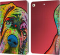 Dean Russo Mastiff Dogs Leather Wallet Case for iPad 9.7 2017/2018