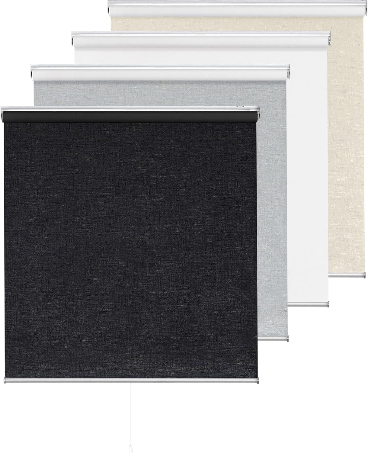 ChrisDowa Cordless Blackout Roller Shade for Home and Office