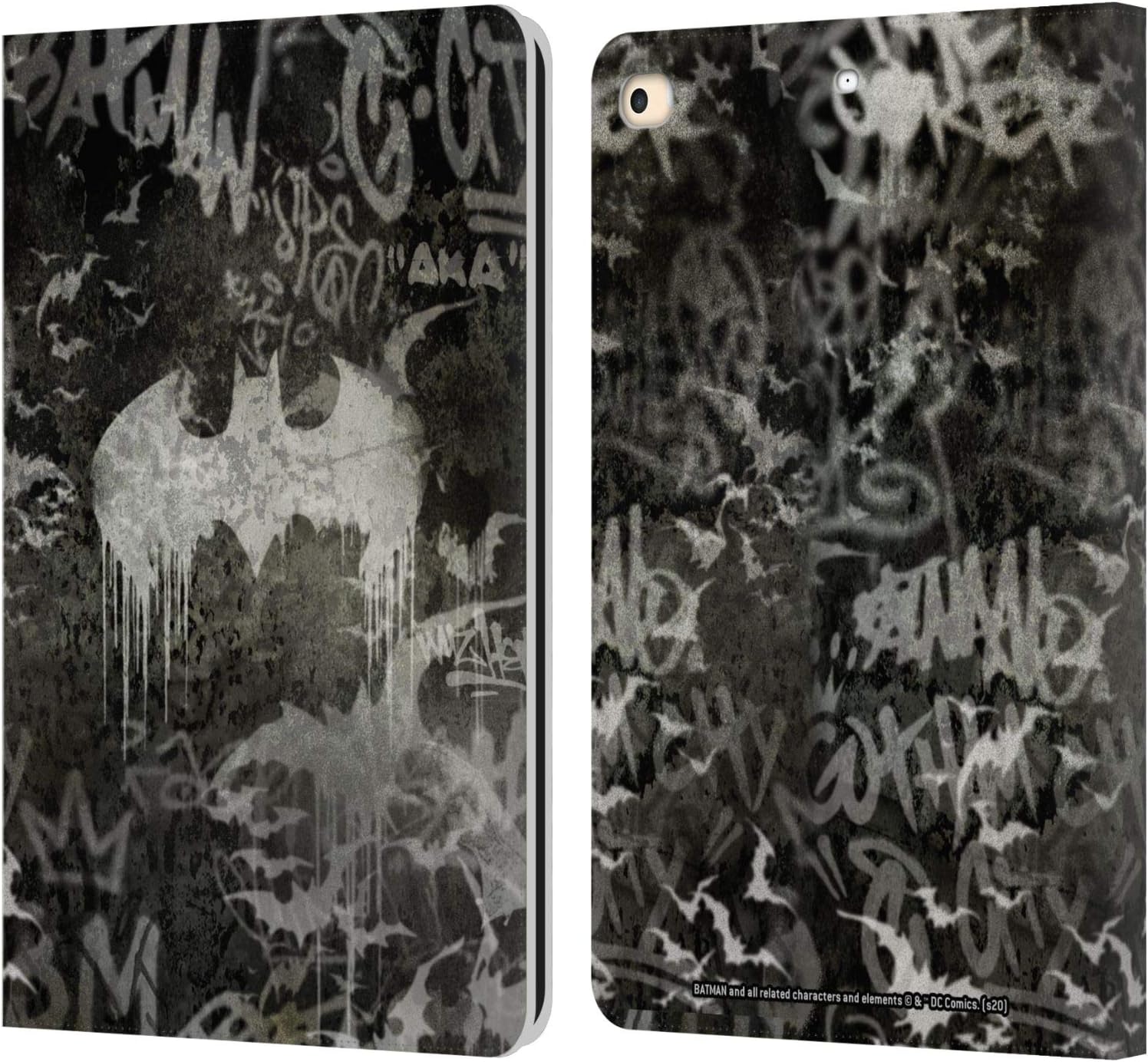 Batman DC Comics Graffiti Logo Vintage Leather Wallet Case