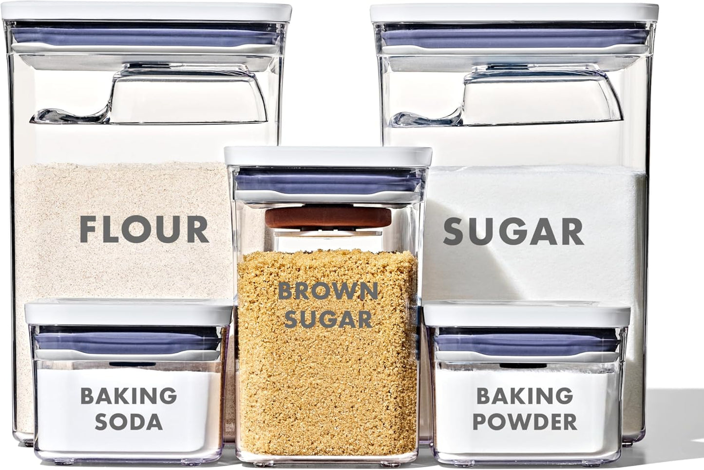 OXO Good Grips 8-Piece Baking POP Container Set for Freshness