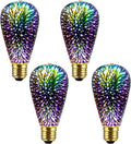 Infinity 3D Fireworks Effect ST19 LED Light - Colorful Party Bulbs