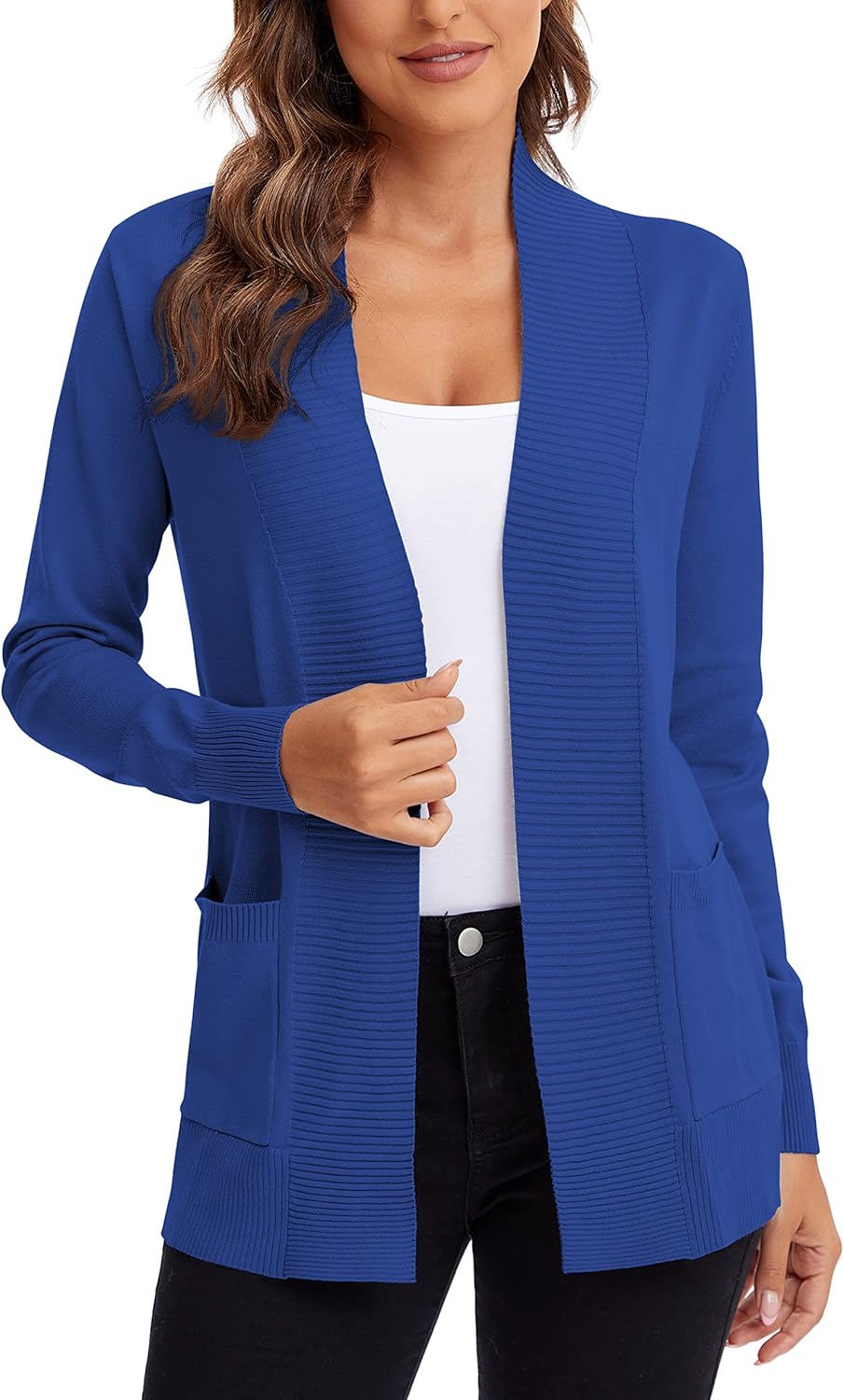 Urban CoCo Women's Lightweight Open Front Cardigan Sweater