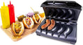 Electric Sausage & Brat Grill with Oil Drip Tray - Fast 5-Link Cooking