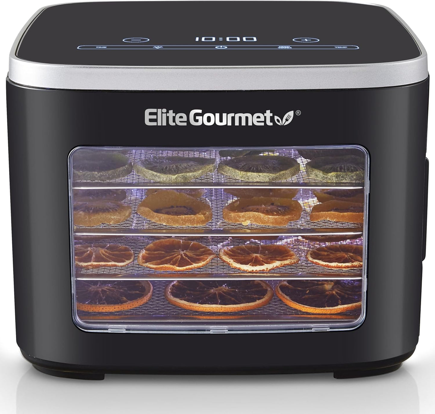 Elite Gourmet EFD809D Food Dehydrator with 5 Stainless Steel Trays