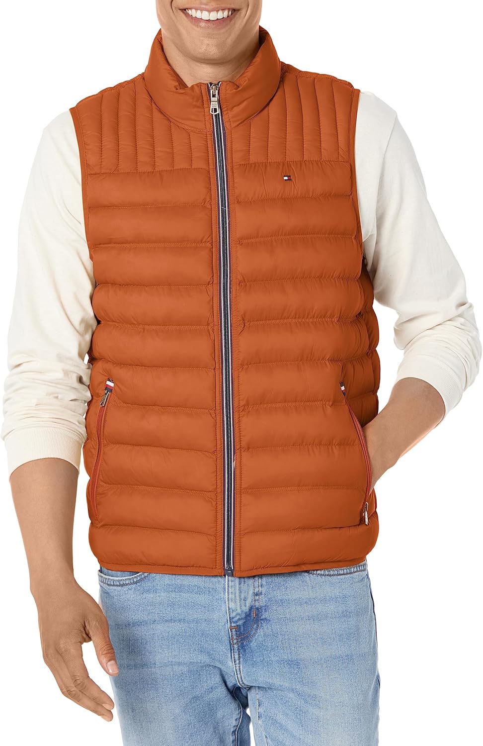 Tommy Hilfiger Men's Lightweight Packable Puffer Vest Jacket