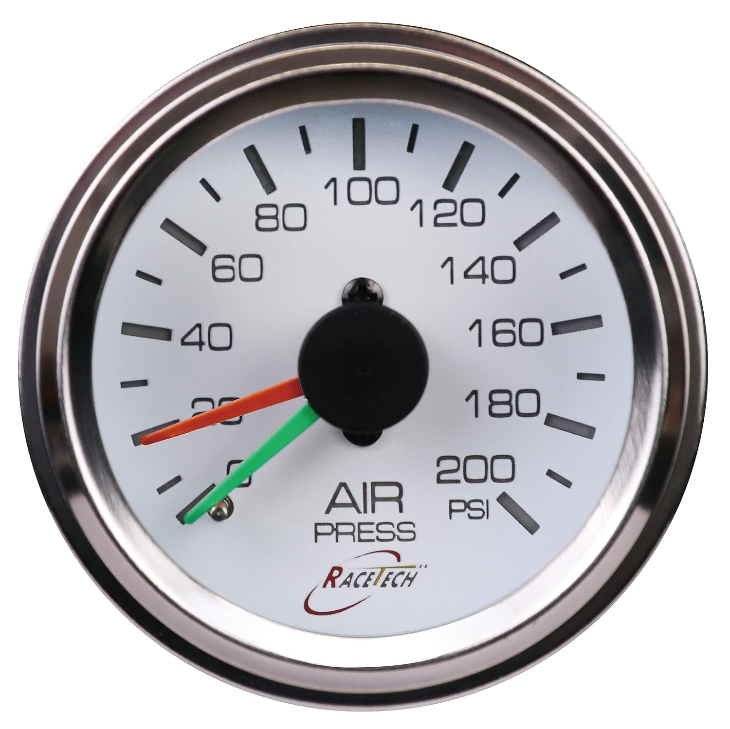 200 PSI Mechanical Dual Air Suspension Pressure Gauge for Precision