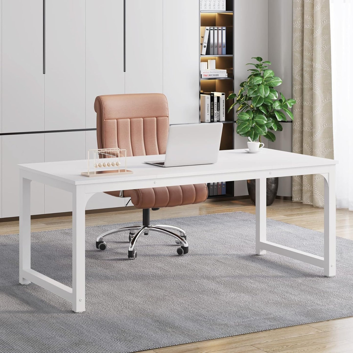 Tribesigns 63 Executive Desk - Spacious & Stylish