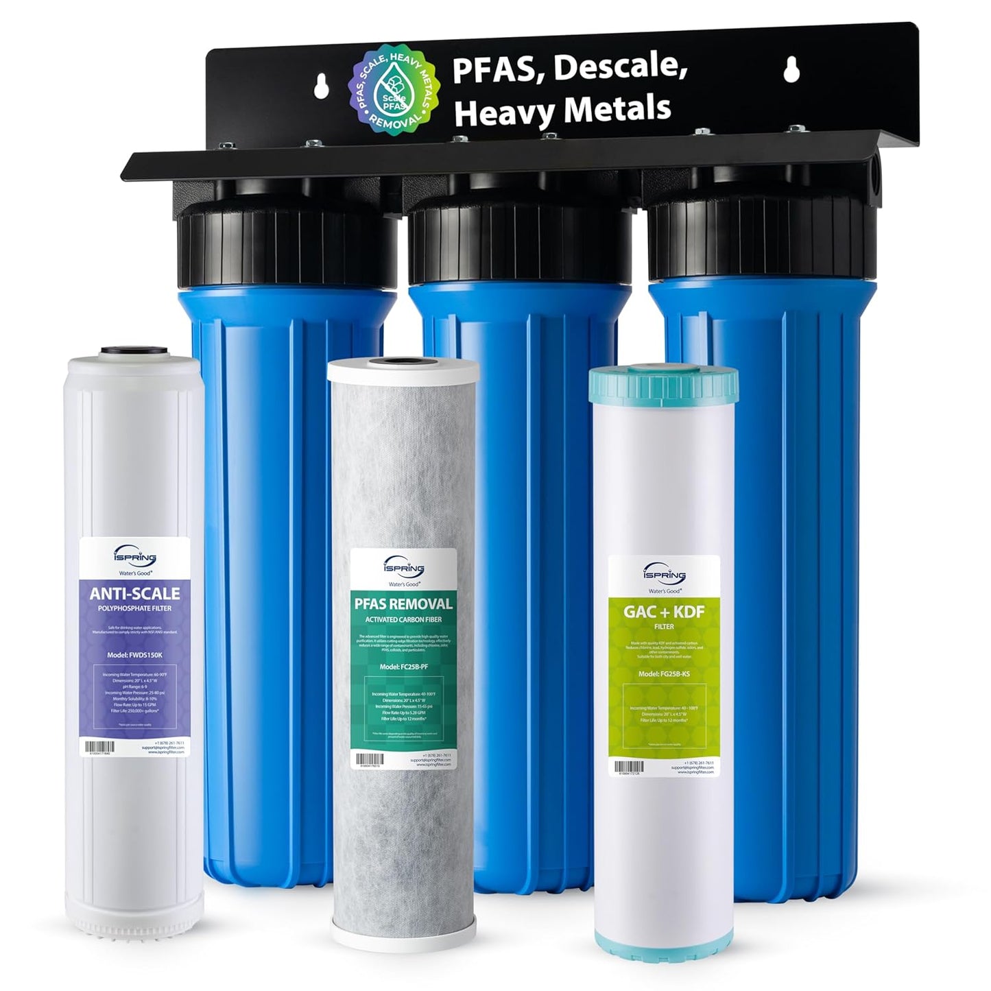 iSpring Whole House Water Filter System for PFAS and Heavy Metals