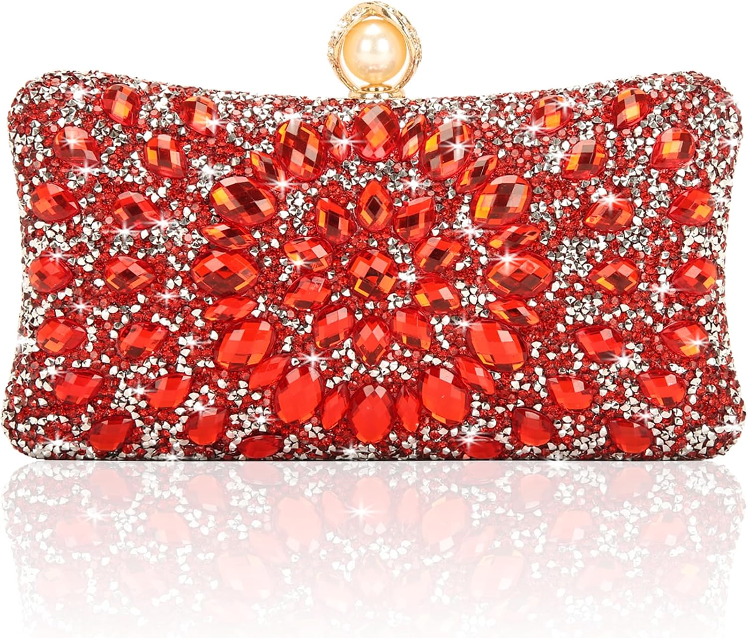 Sparkly Rhinestone Clutch Purses for Elegant Evening Events