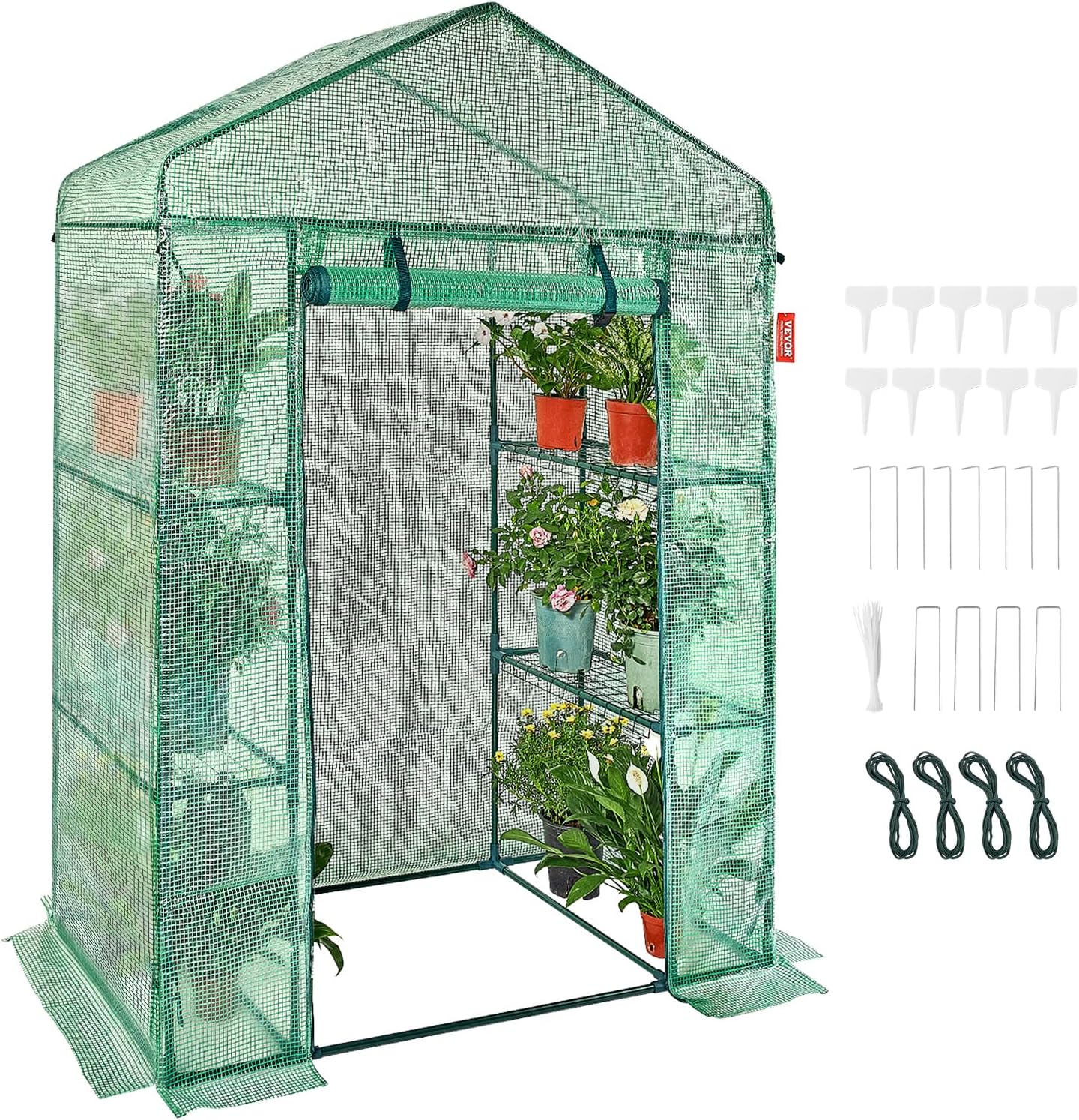 VEVOR Walk-in Greenhouse: Portable Setup in Minutes!