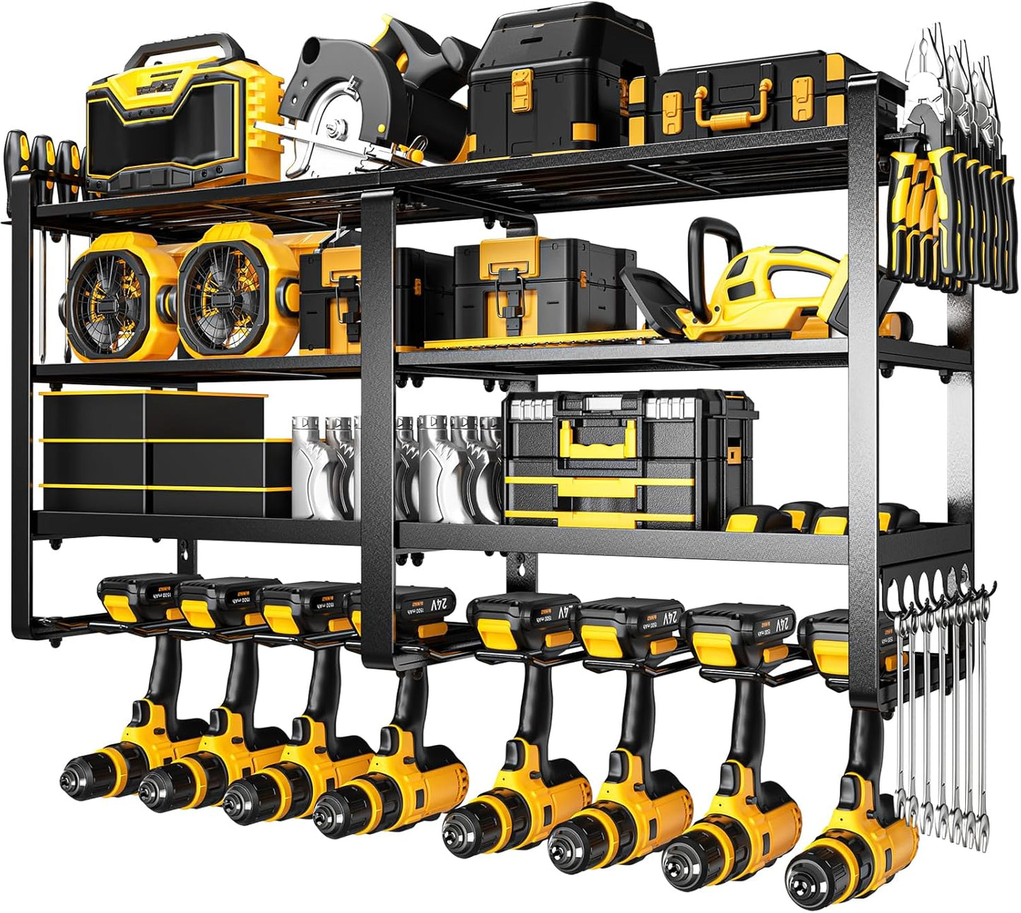 POKIPO Heavy Duty Drill Holder - Ultimate Garage Organization