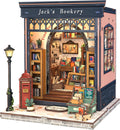 Book Nook Kit DIY Miniature House Kit for Adults - Charming Shelf