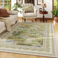 Area Rugs 8x10 Clearance Impressionist-Style Vintage Washable Rug